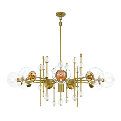 Traiton 9 Light 48" Wide Abstract Chandelier