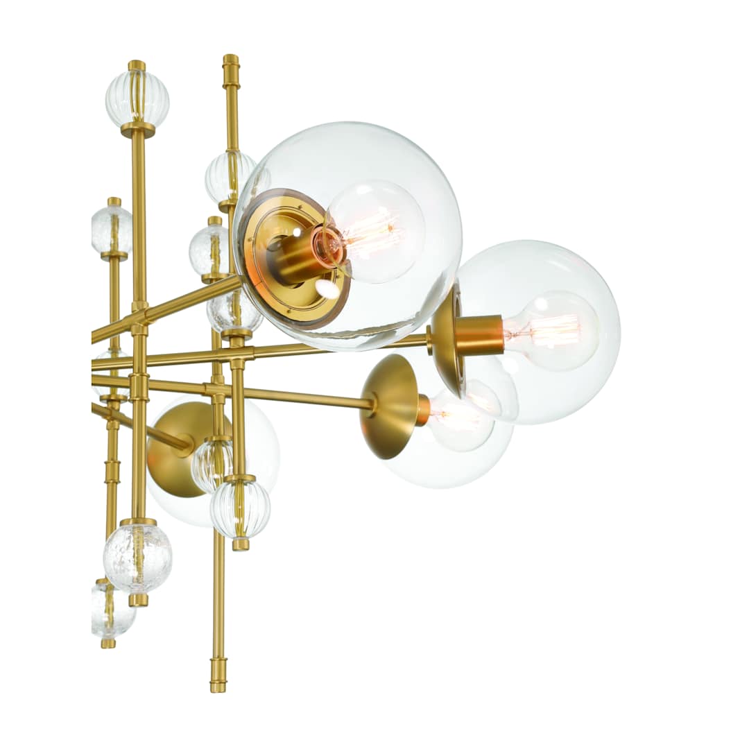 Traiton 9 Light 48" Wide Abstract Chandelier