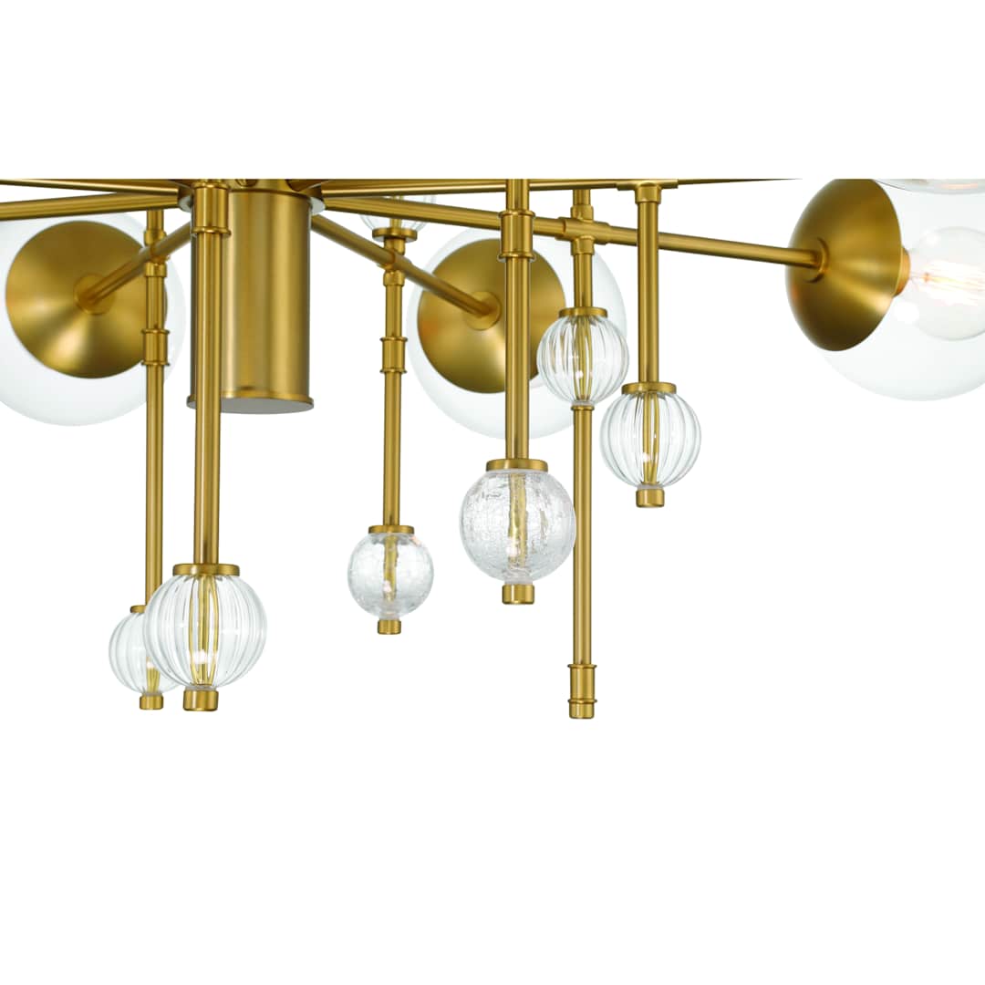 Traiton 9 Light 48" Wide Abstract Chandelier