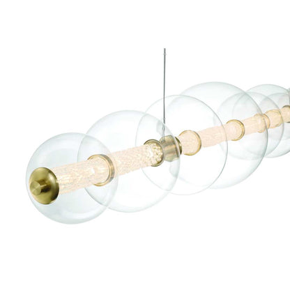 Atomo 74" Wide LED Linear Chandelier