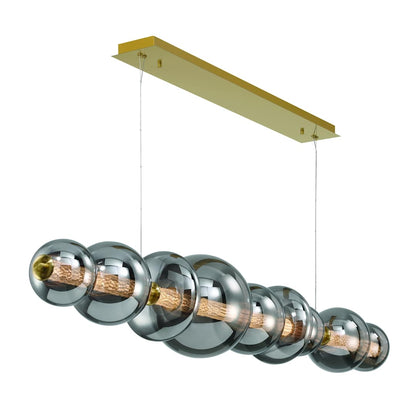 Atomo 74" Wide LED Linear Chandelier