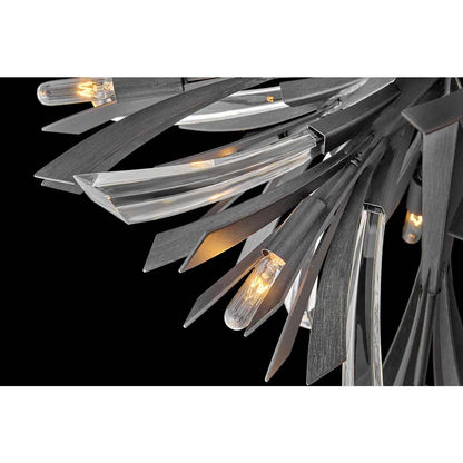 Vida 19 Light 24" Wide Crystal Abstract Chandelier