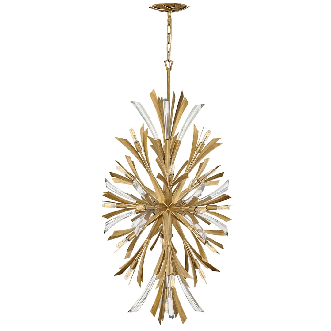 Vida 19 Light 24" Wide Crystal Abstract Chandelier