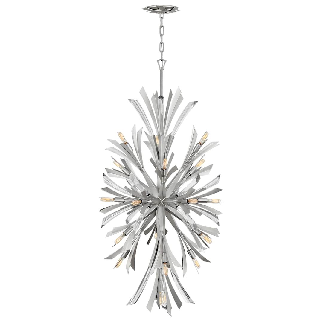 Vida 19 Light 24" Wide Crystal Abstract Chandelier