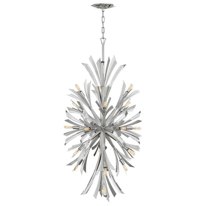 Vida 19 Light 24" Wide Crystal Abstract Chandelier