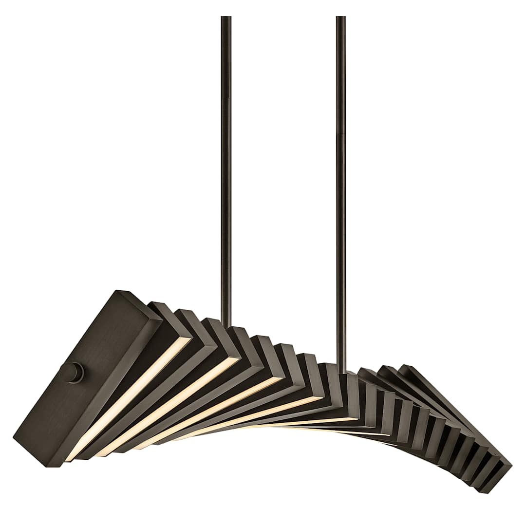 Stitch 42" Wide LED Abstract Chandelier with Articulating LED Panels