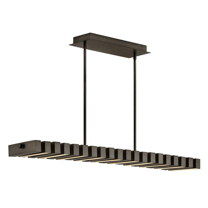 Stitch 42" Wide LED Abstract Chandelier with Articulating LED Panels