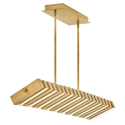 Stitch 42" Wide LED Abstract Chandelier with Articulating LED Panels