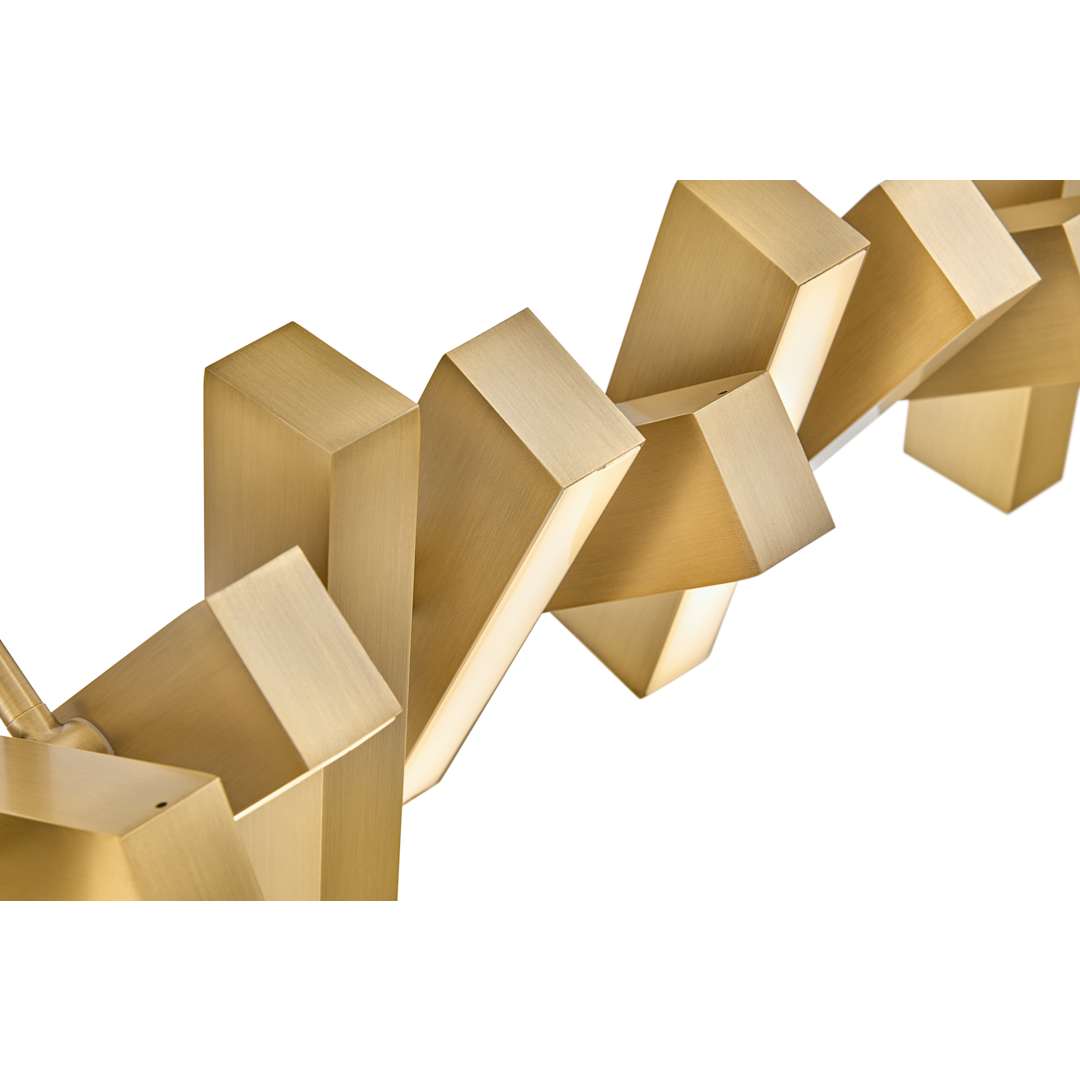 Stitch 42" Wide LED Abstract Chandelier with Articulating LED Panels