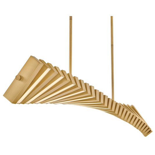 Stitch 59" Wide LED Abstract Chandelier with Articulating LED Panels