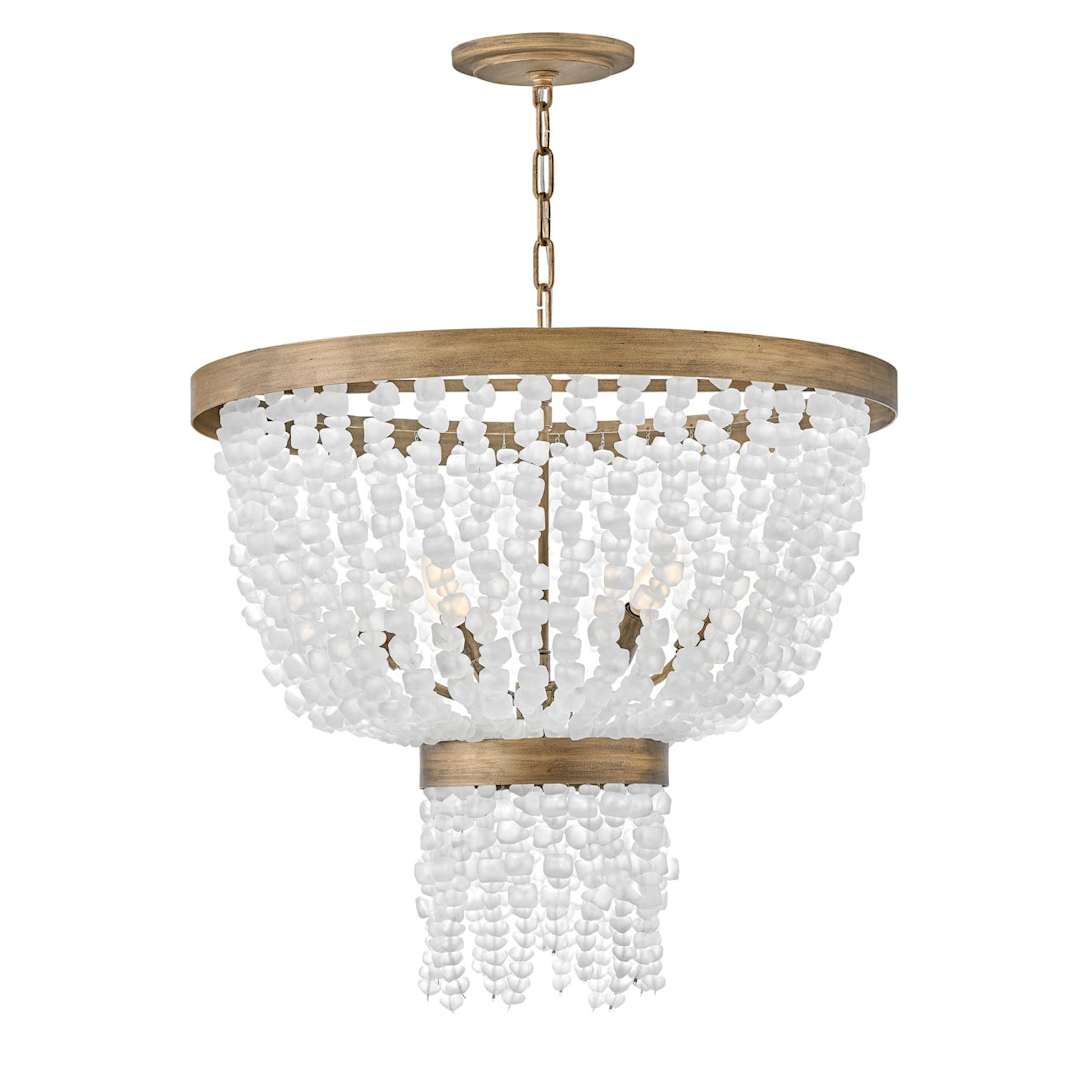 Dune 6 Light 25" Wide Beaded Waterfall Chandelier