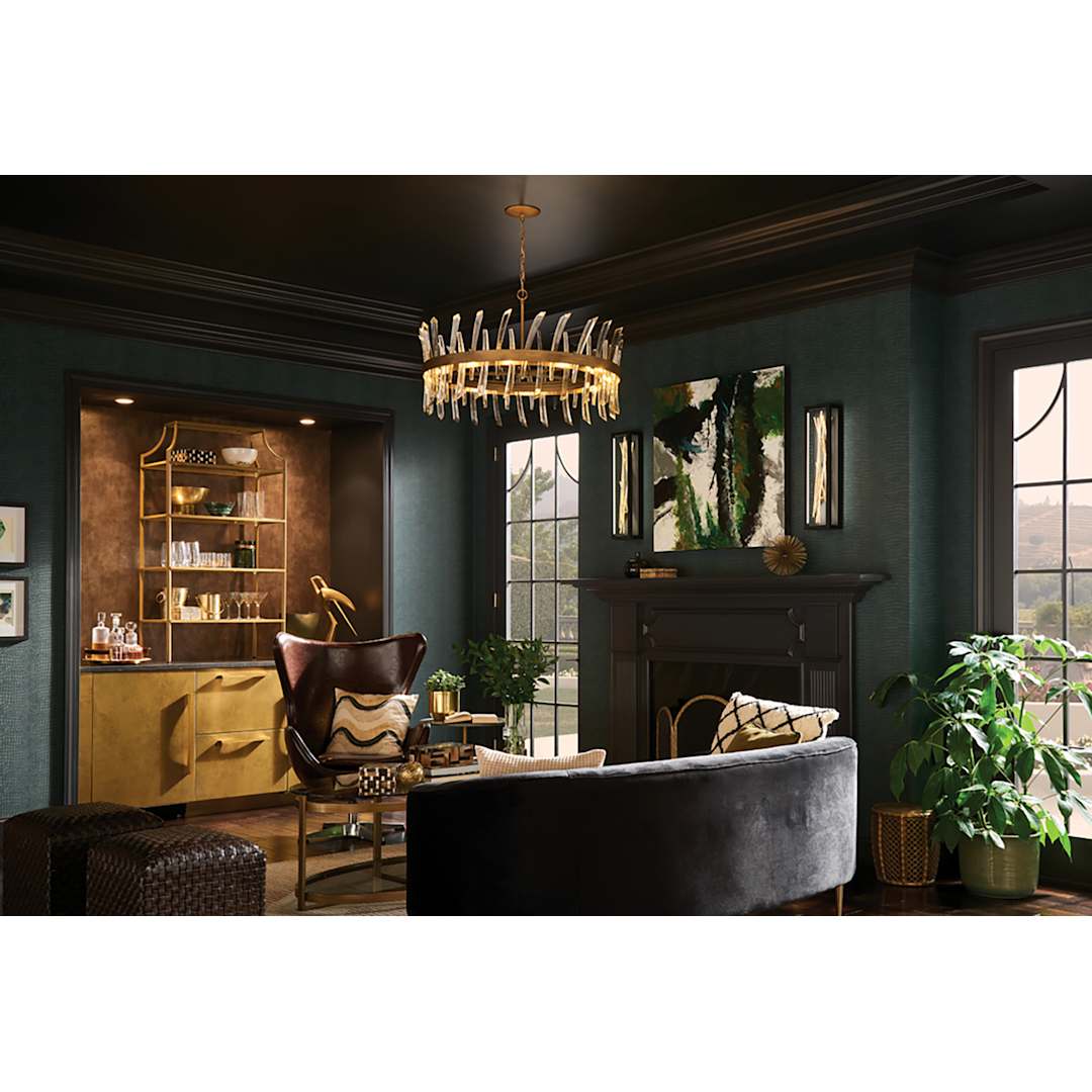 Revel 10 Light 36" Wide Crystal Drum Chandelier