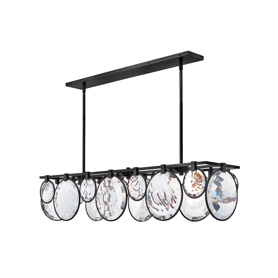 Nala 8 Light 50" Wide Crystal Linear Chandelier