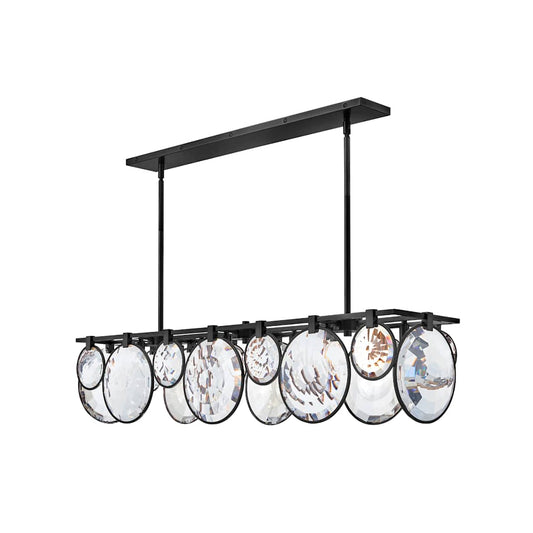 Nala 8 Light 50" Wide Crystal Linear Chandelier