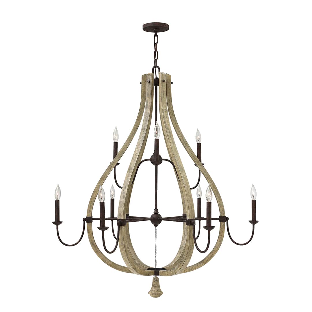 9 Light 2 Tier Chandelier from the Middlefield Collection