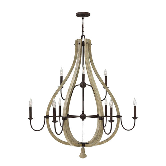 9 Light 2 Tier Chandelier from the Middlefield Collection