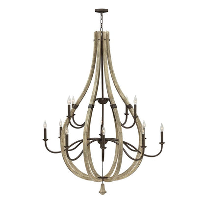 12 Light 2 Tier Chandelier from the Middlefield Collection