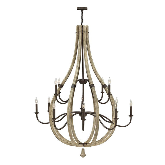 12 Light 2 Tier Chandelier from the Middlefield Collection