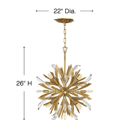 Vida 13 Light 22" Wide Abstract Chandelier