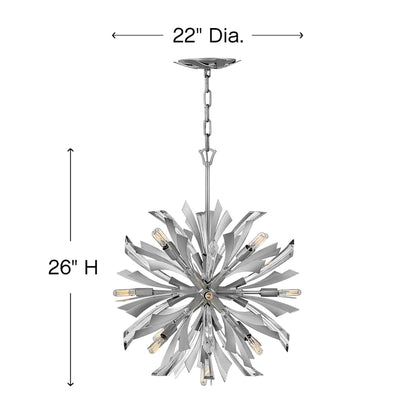 Vida 13 Light 22" Wide Abstract Chandelier