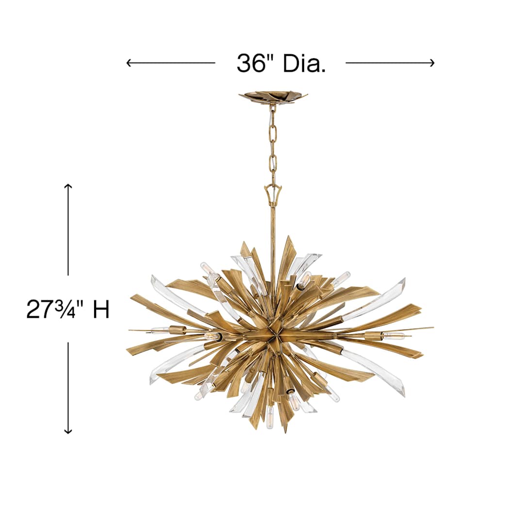 Vida 13 Light 36" Wide Abstract Chandelier