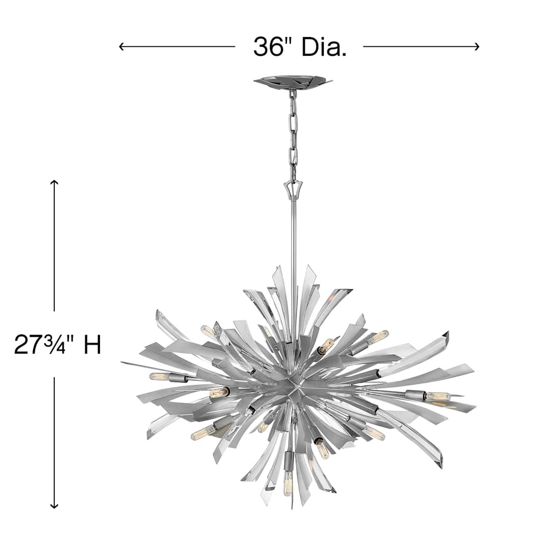 Vida 13 Light 36" Wide Abstract Chandelier