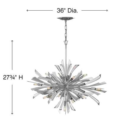Vida 13 Light 36" Wide Abstract Chandelier