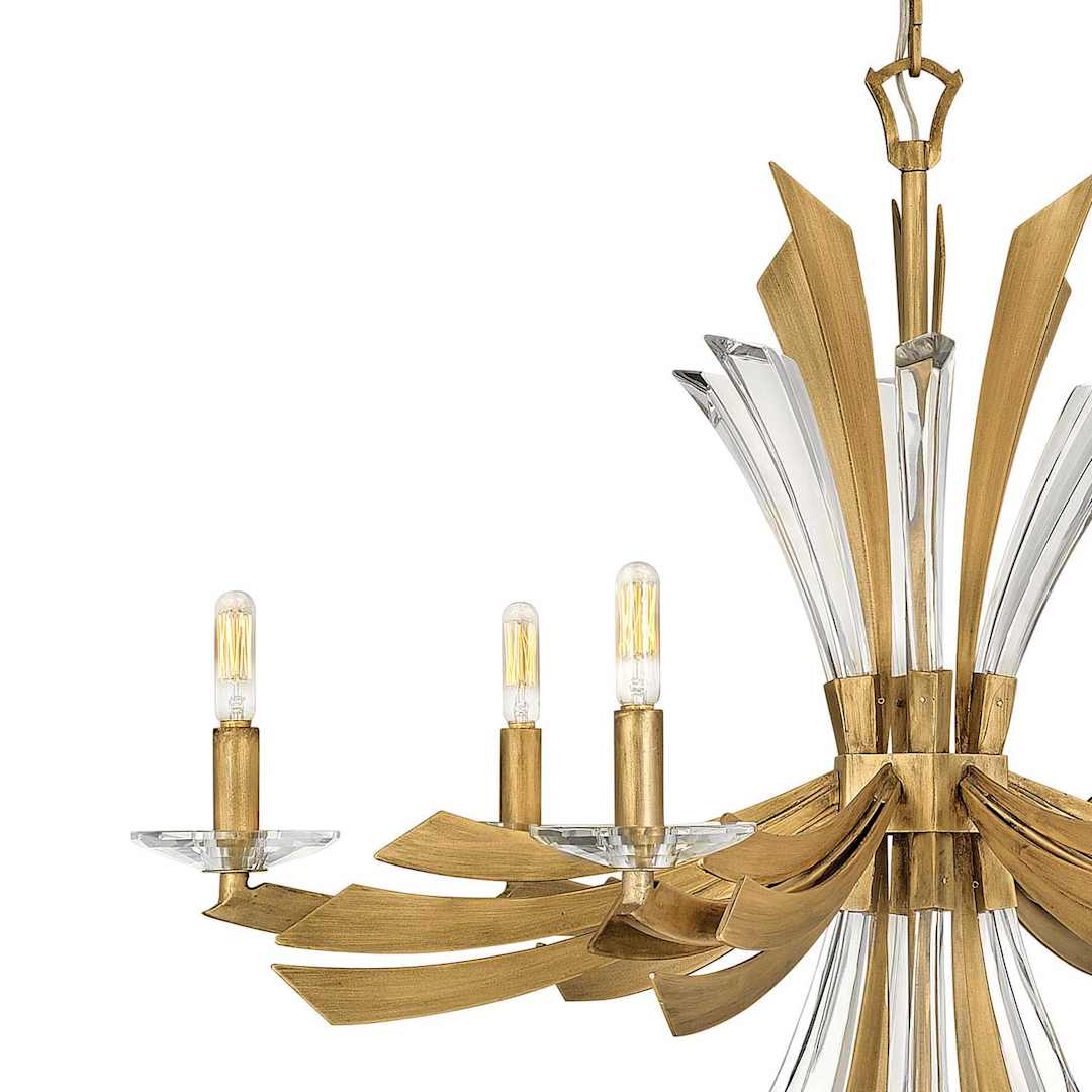 Vida 6 Light 29" Wide Abstract Chandelier