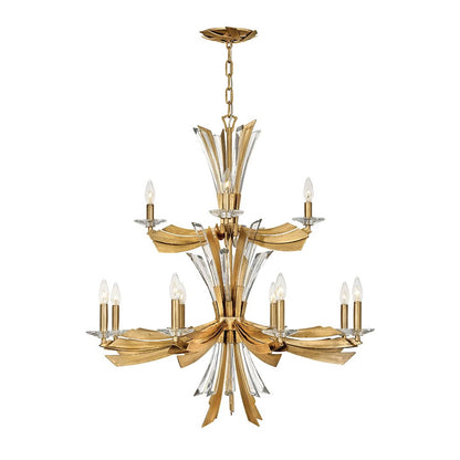 Vida 12 Light 34" Wide Abstract Chandelier