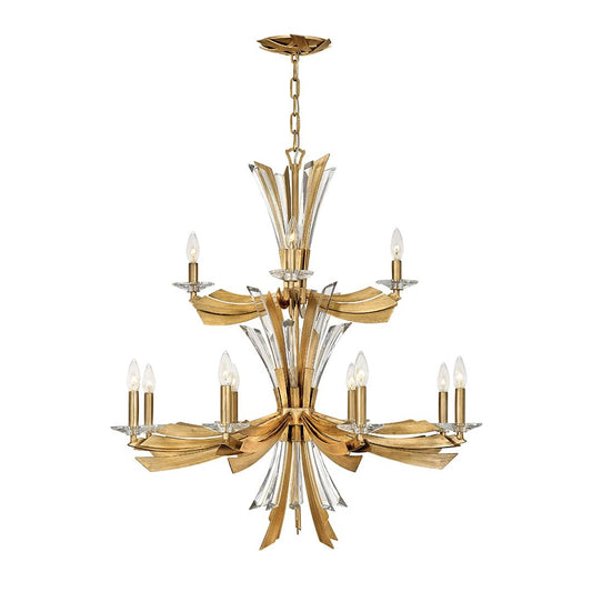 Vida 12 Light 34" Wide Abstract Chandelier