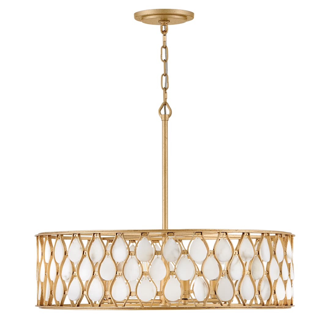 Estie 6 Light 28" Wide Drum Chandelier