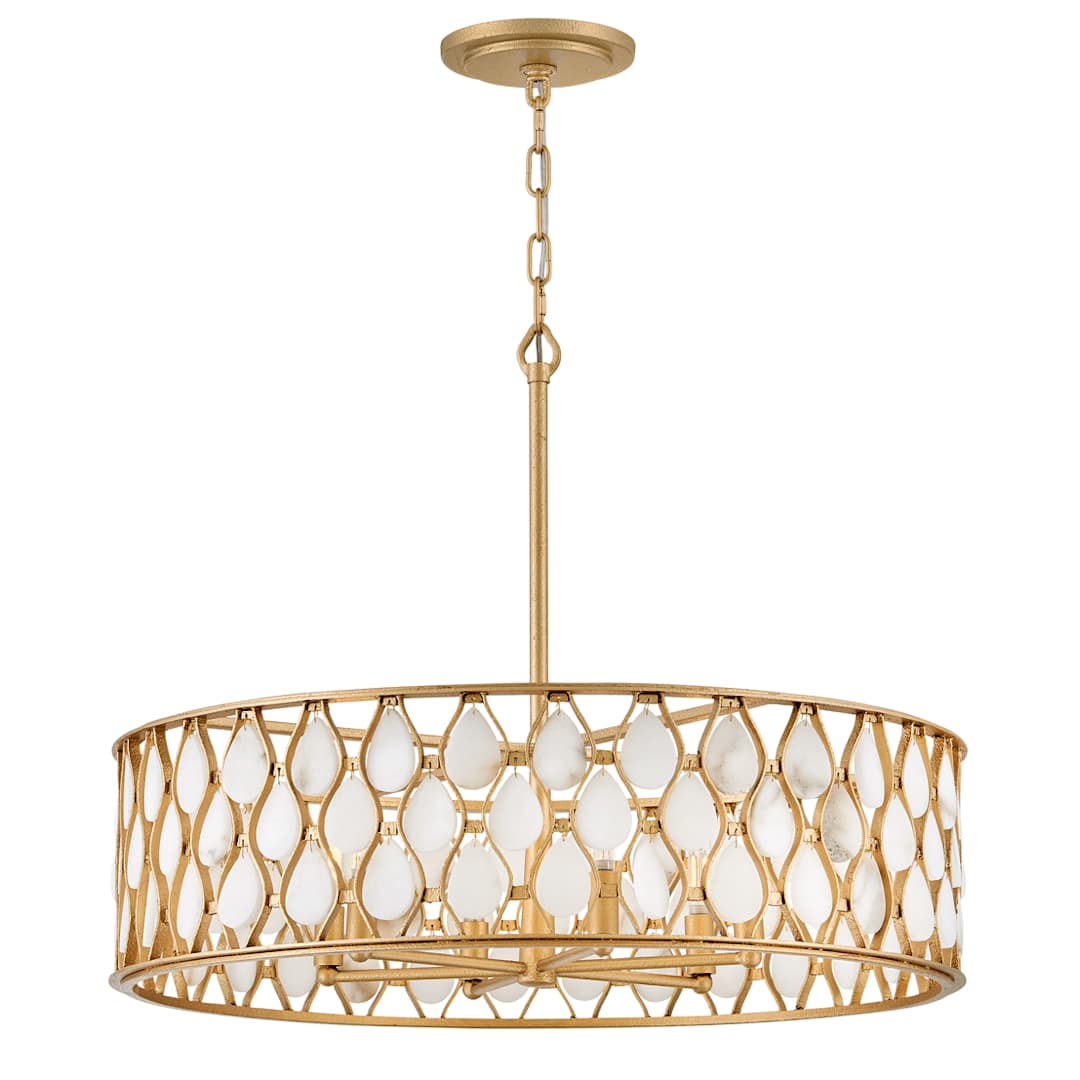 Estie 6 Light 28" Wide Drum Chandelier