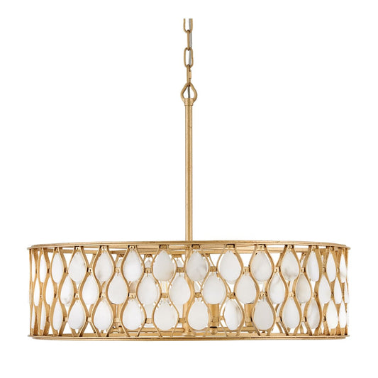 Estie 6 Light 28" Wide Drum Chandelier