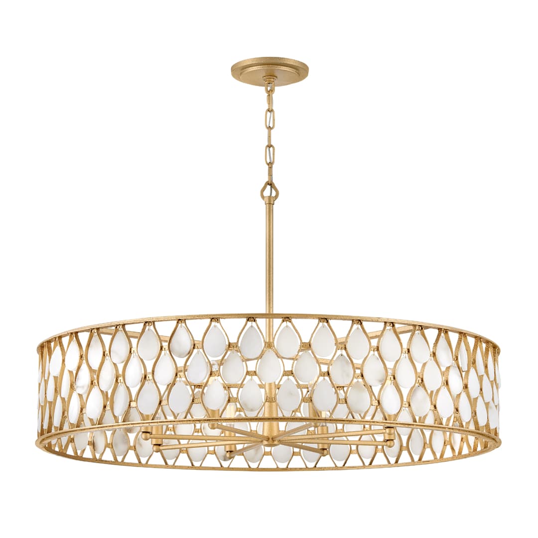 Estie 8 Light 38" Wide Drum Chandelier