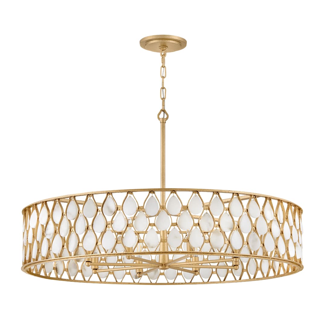 Estie 8 Light 38" Wide Drum Chandelier