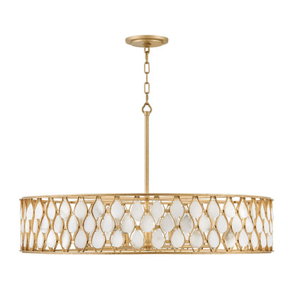 Estie 8 Light 38" Wide Drum Chandelier