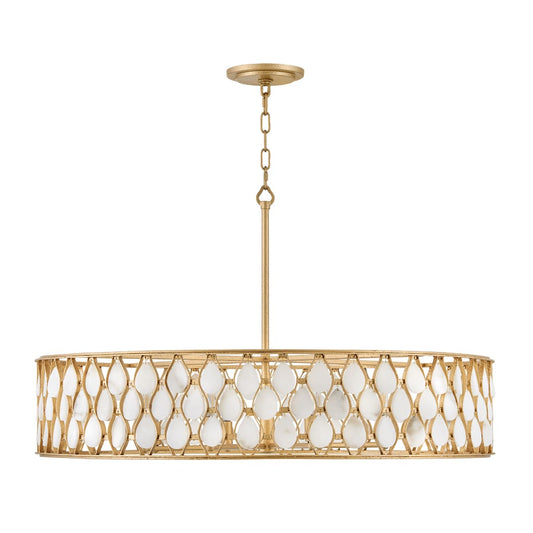 Estie 8 Light 38" Wide Drum Chandelier