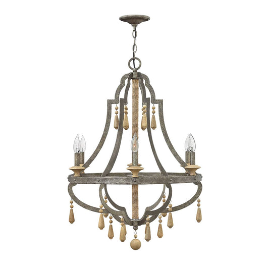 6 Light 1 Tier Chandelier from the Cordoba Collection