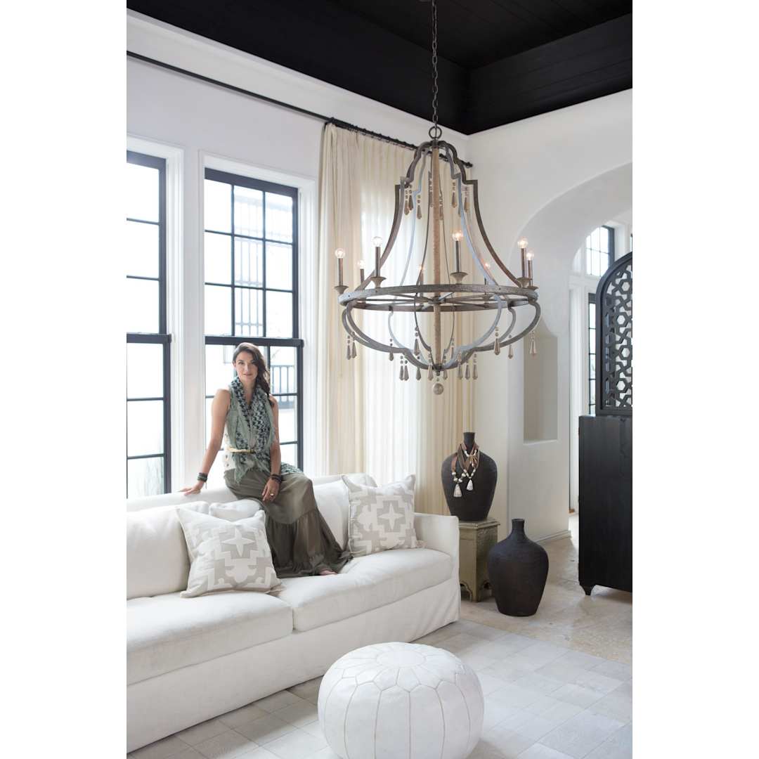 8 Light 1 Tier Chandelier from the Cordoba Collection