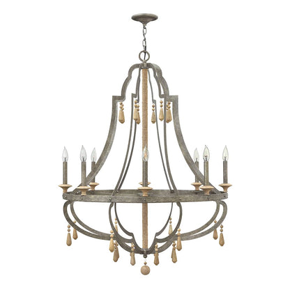8 Light 1 Tier Chandelier from the Cordoba Collection