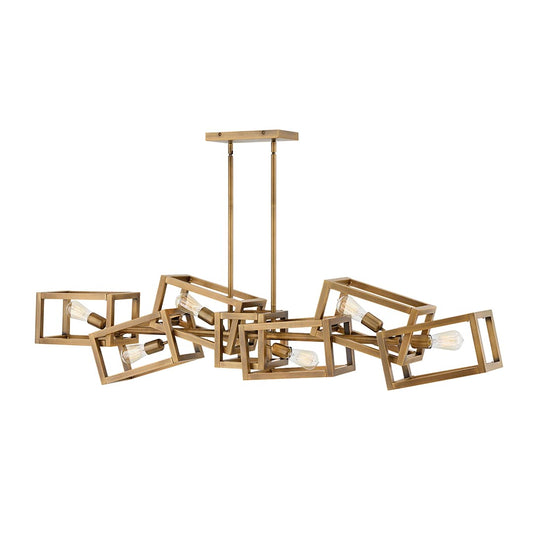 Ensemble 6 Light 62" Wide Abstract Chandelier