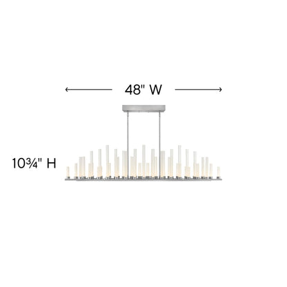 Trinity 50 Light 48" Wide LED Linear Chandelier