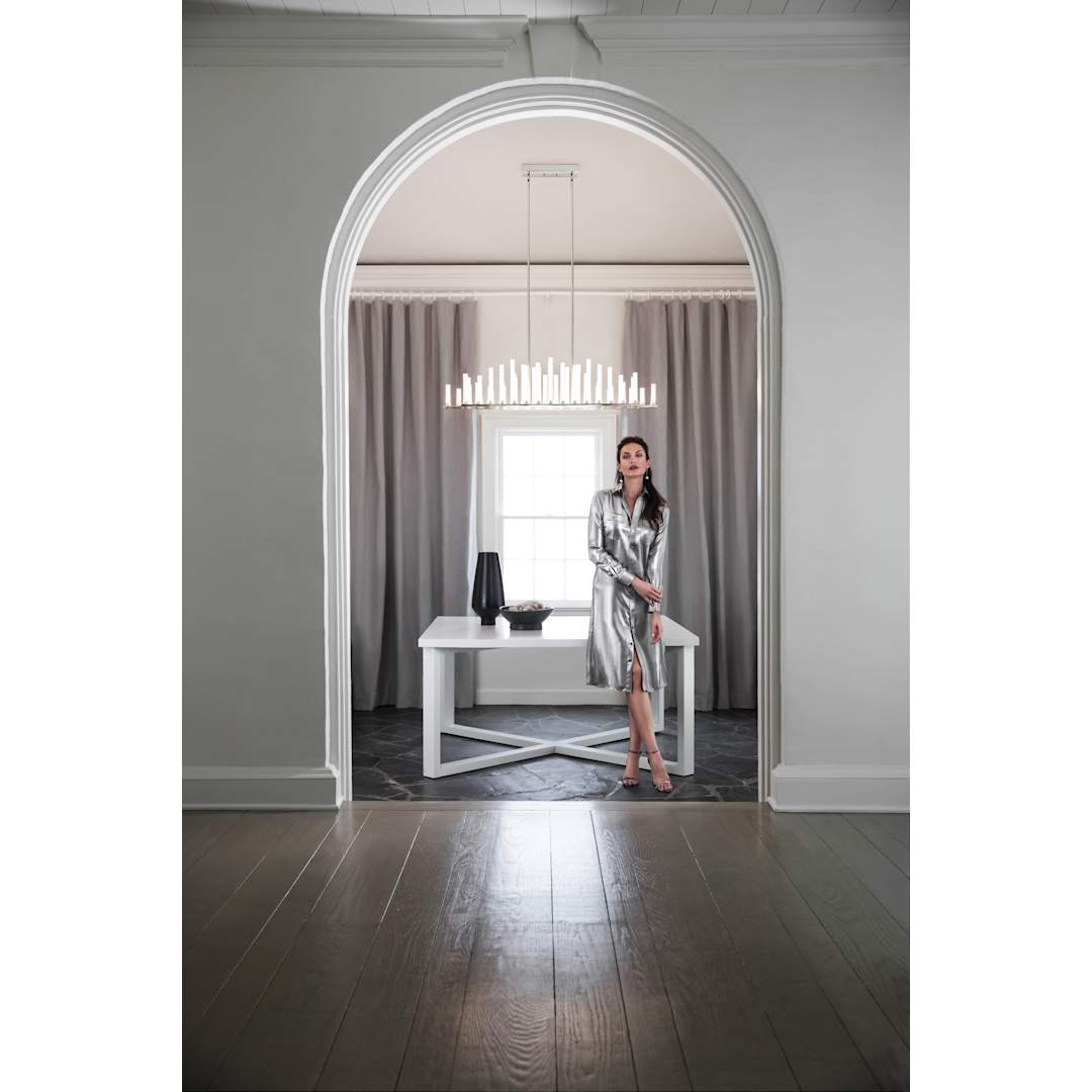 Trinity 50 Light 48" Wide LED Linear Chandelier