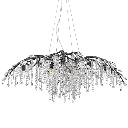 Autumn Twilight 12 Light 40" Wide Crystal Abstract Chandelier