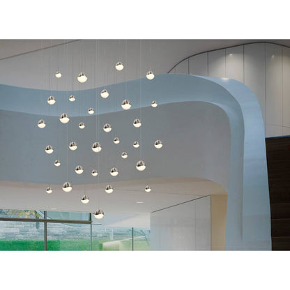 Grapes 16 Light 24" Wide LED Suspension Multi Light Pendant