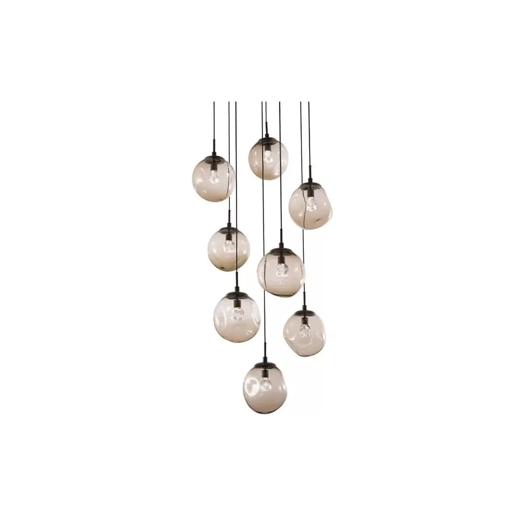 Aster 32" Wide 8 Light LED Crystal Multi Light Pendant