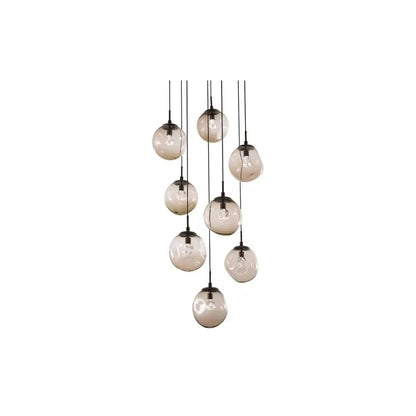 Aster 32" Wide 8 Light LED Crystal Multi Light Pendant