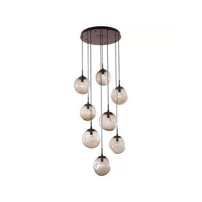 Aster 32" Wide 8 Light LED Crystal Multi Light Pendant
