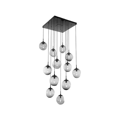 Aster 38" Wide 12 Light LED Crystal Multi Light Pendant