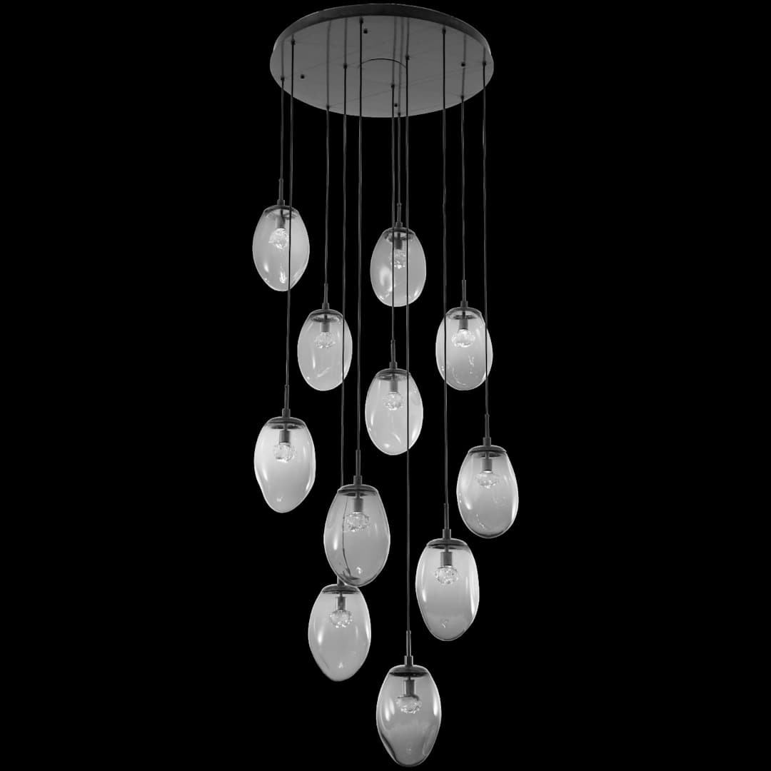 Meteo 36" Wide 11 Light LED Crystal Multi Light Pendant